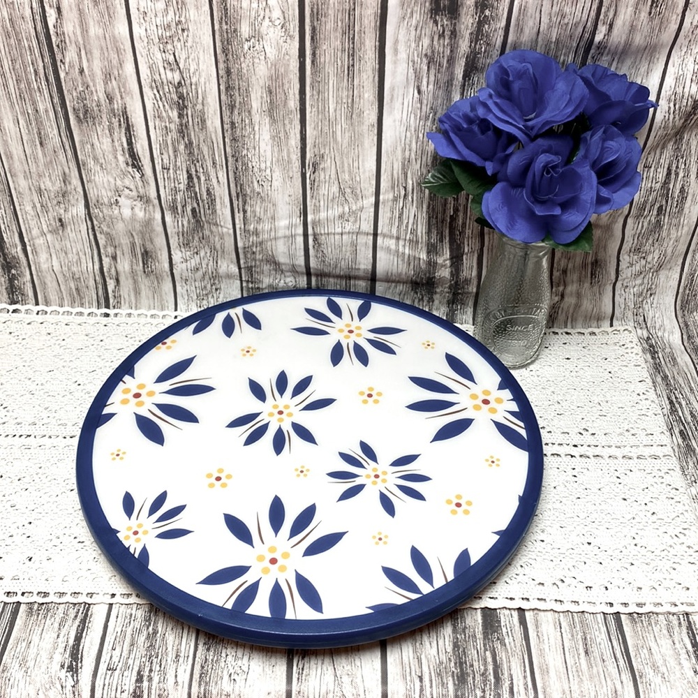 Temptations Old World Blue Lazy Susan